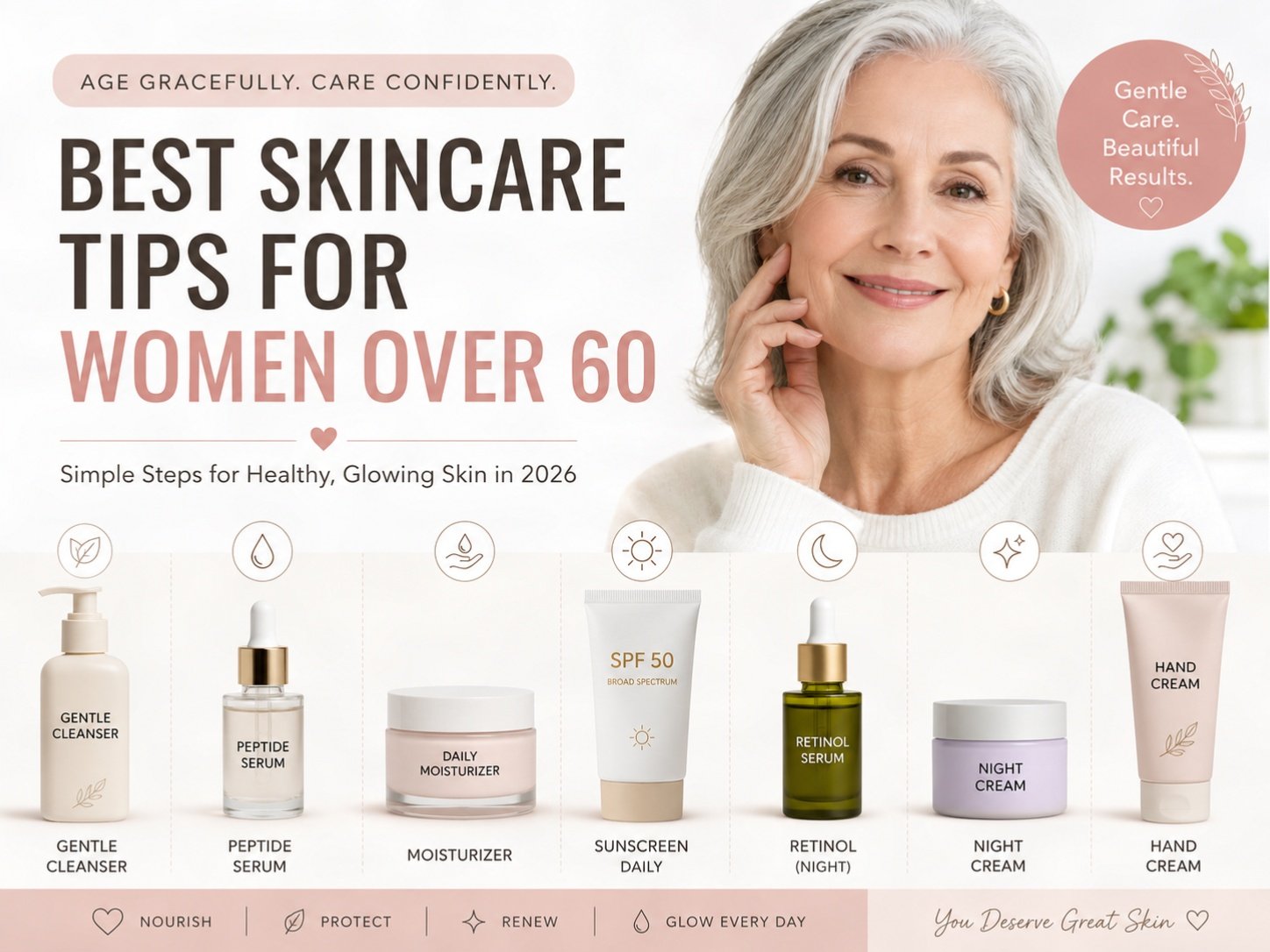 Age gracefully with skincare tips