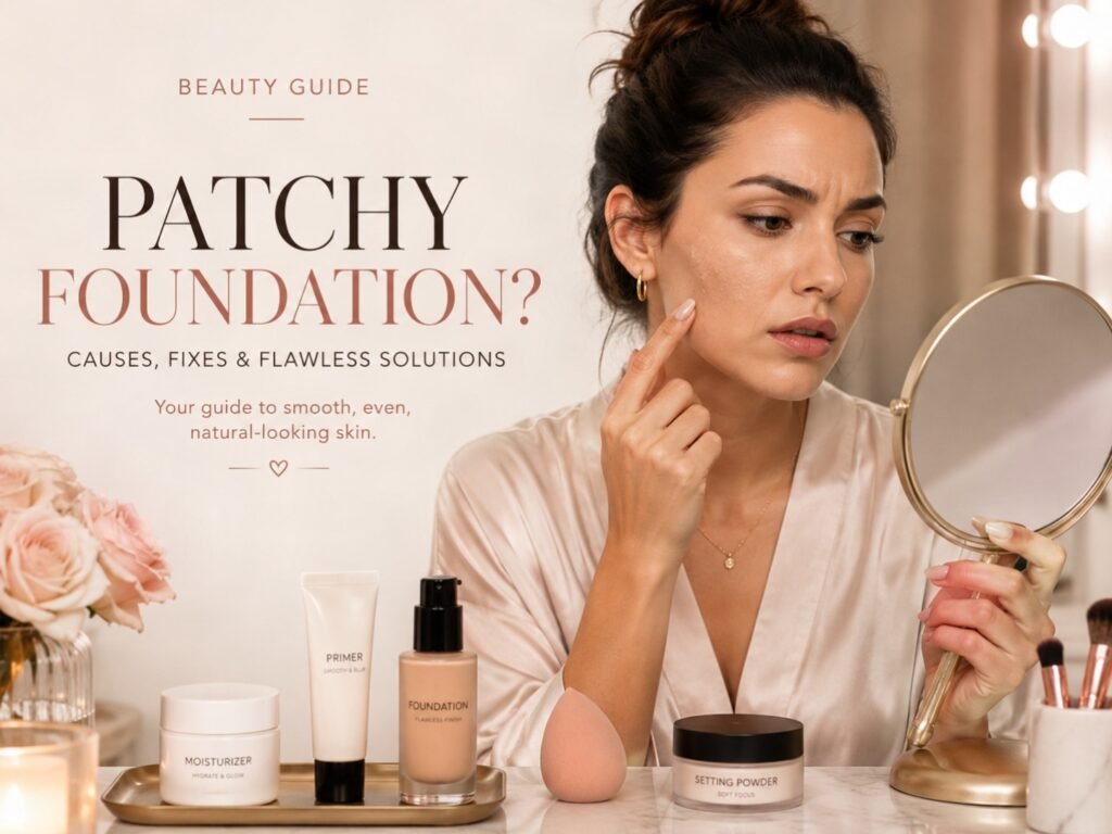 how to fix patchy foundation