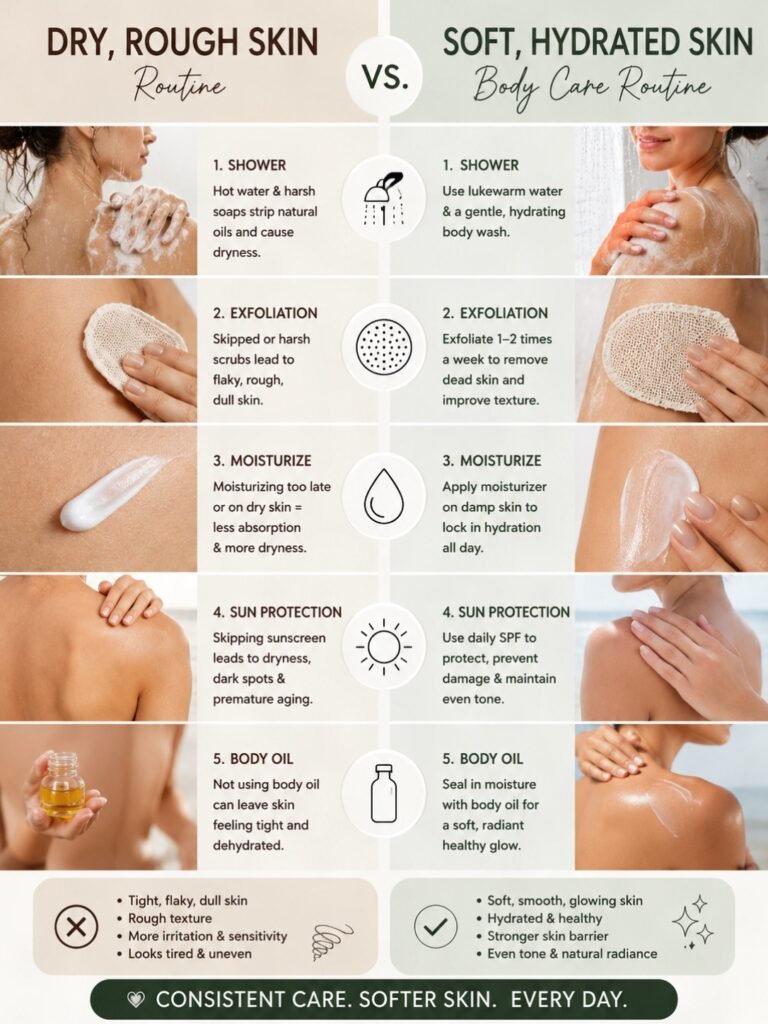 Best body care routine for softer skin in 2026