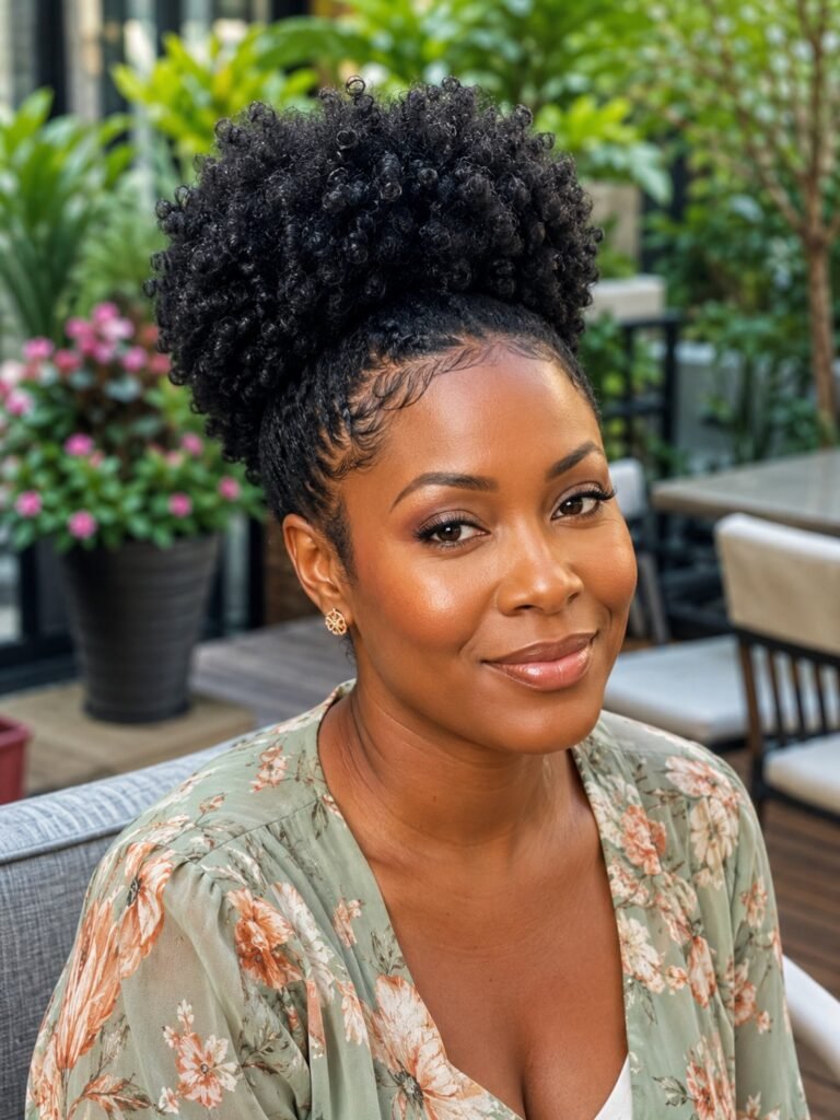 Coily Puff With Defined Edges