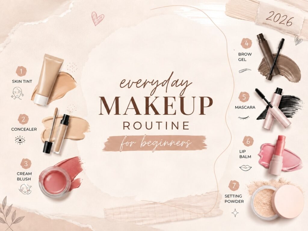 Everyday makeup routine for beginners in 2026