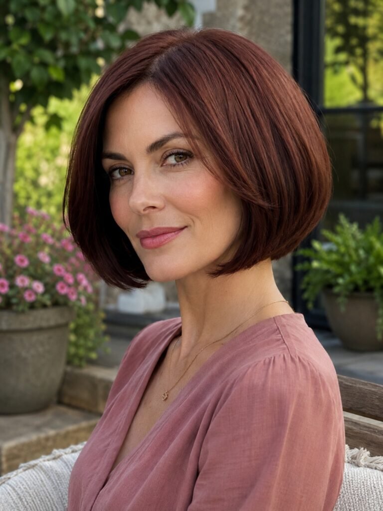 Glossy Rounded Bob