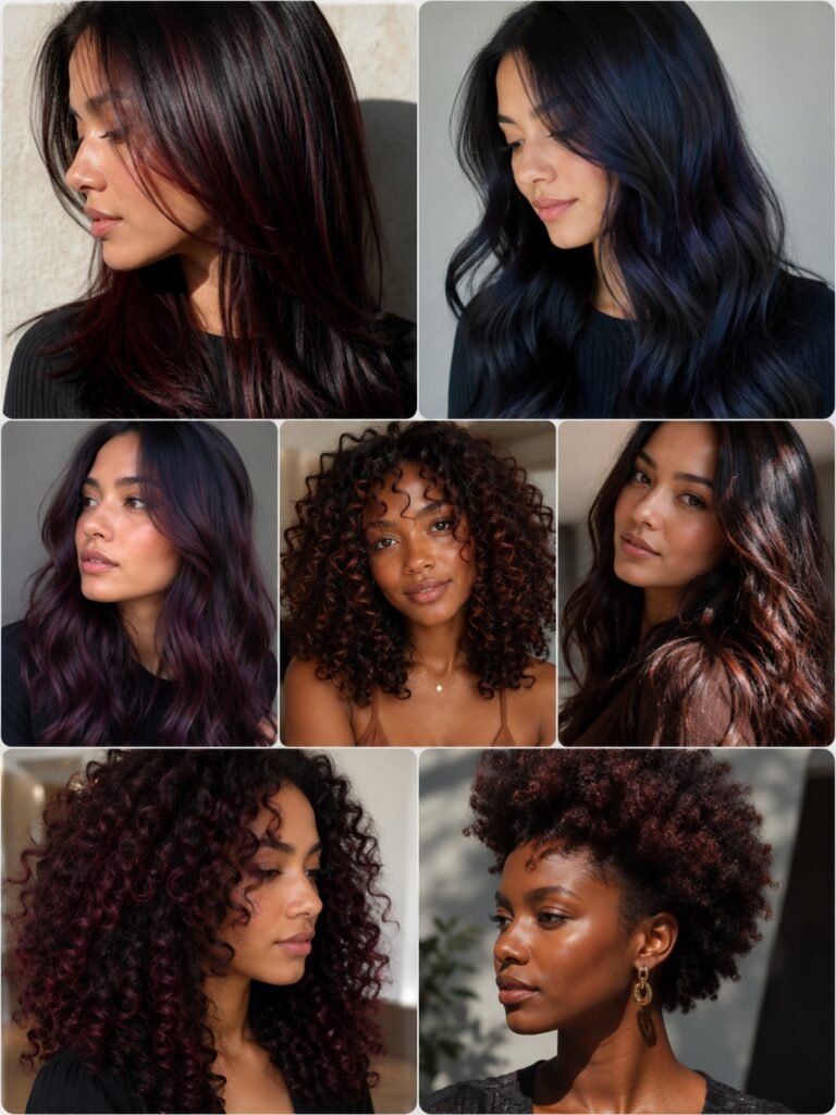 Hair Tint Colors for Dark Hair Without Bleach