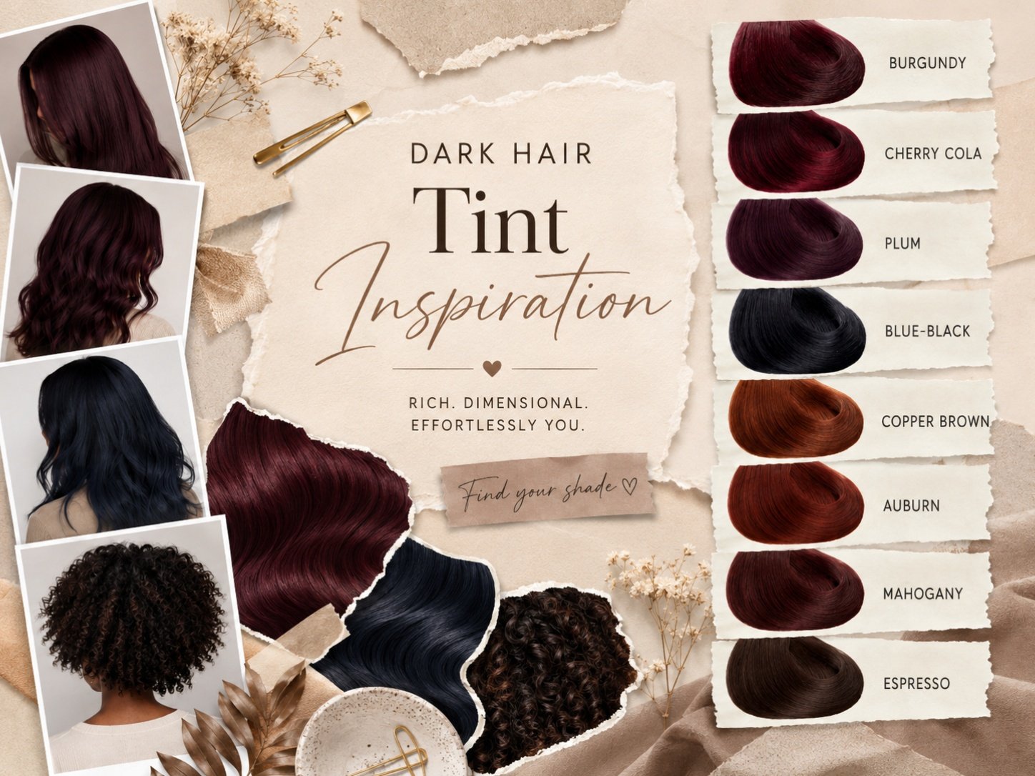 est hair tint colors for dark hair without bleach