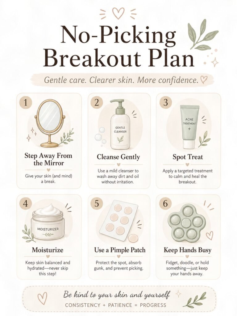 Steps for How to Calm a Breakout Without Picking Your Skin