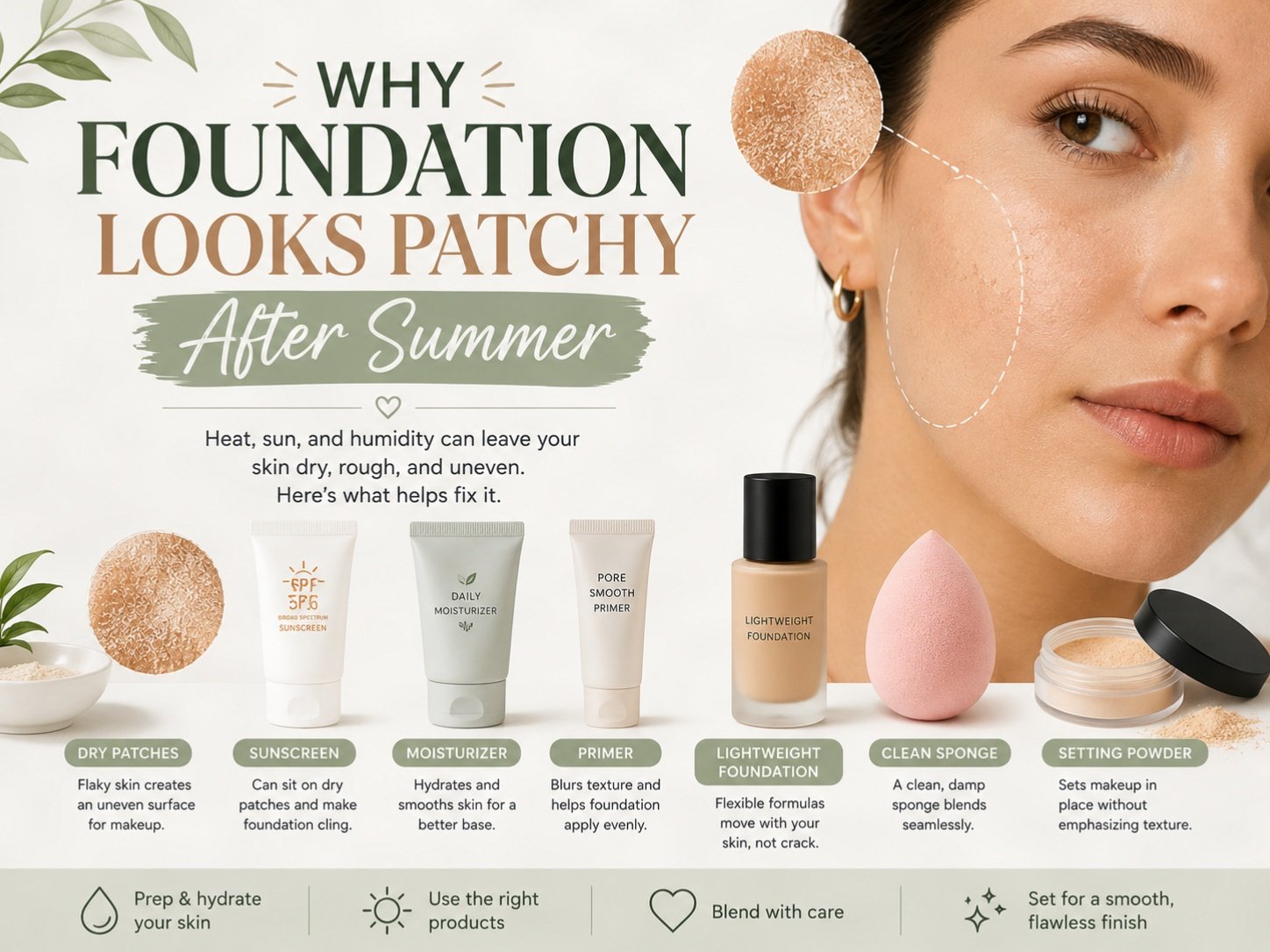 How to tackle patchy foundation