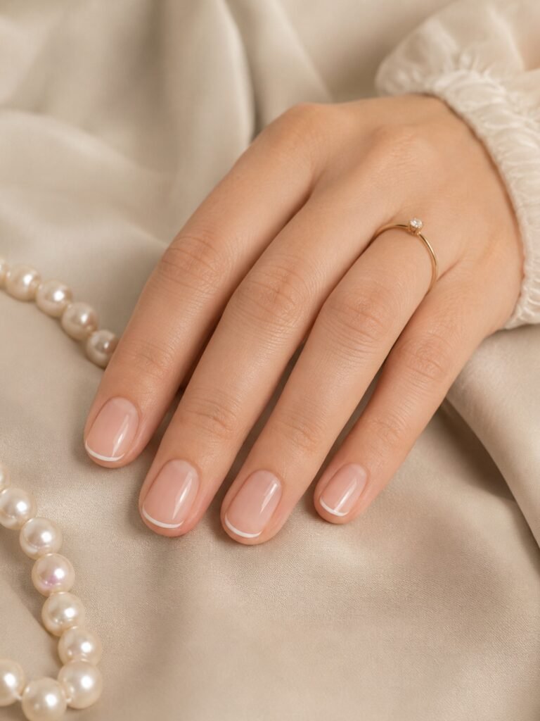 Micro White French Tips