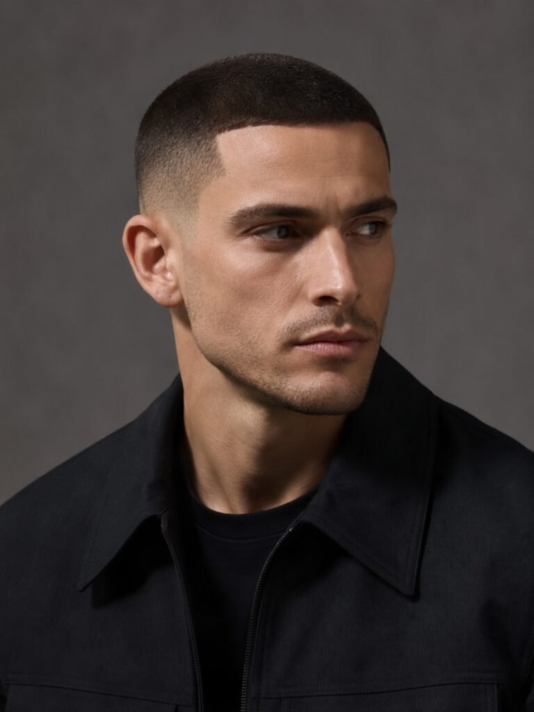 Modern tailored buzz cut