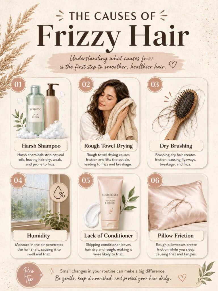 Reasons Your Hair Looks Frizzy Without Heat Styling
