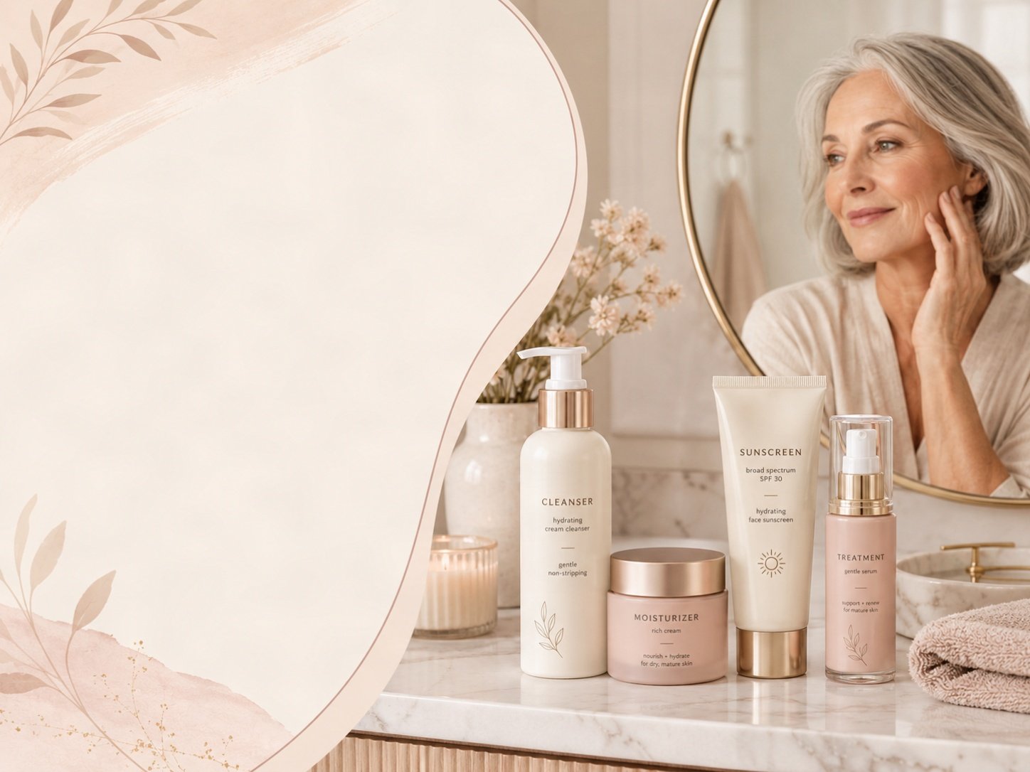 simple skincare routine for women over 50 in 2026