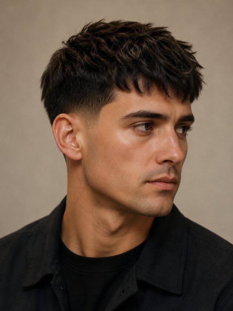 Textured crop haircut for men