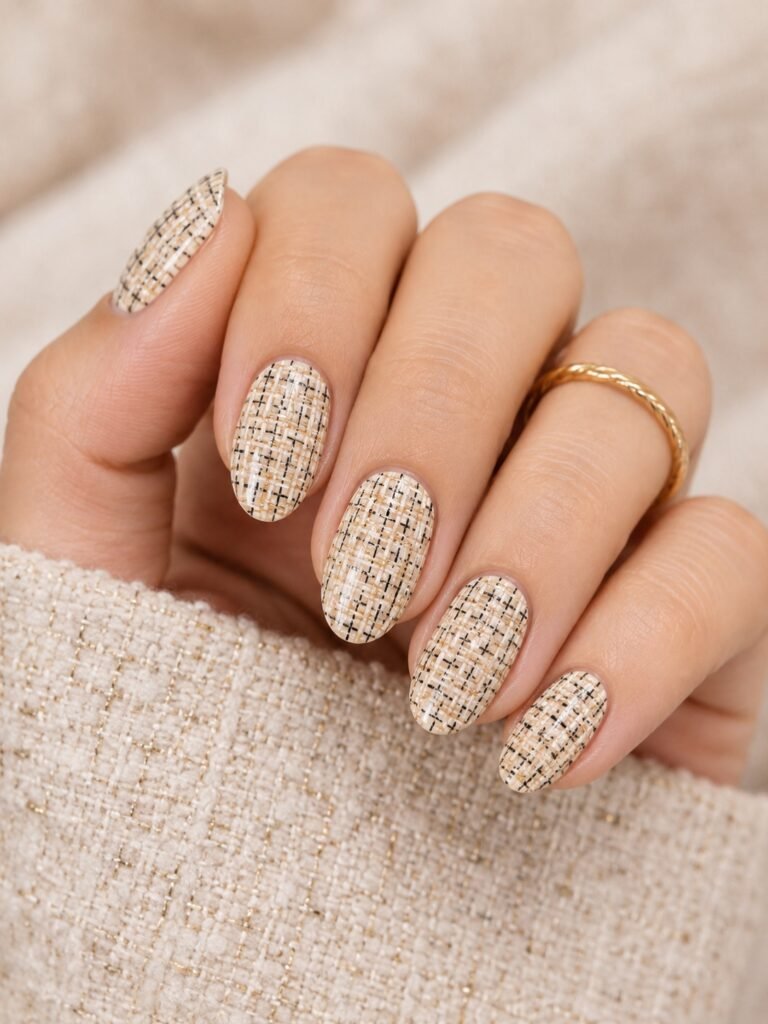 Tweed Texture Nails