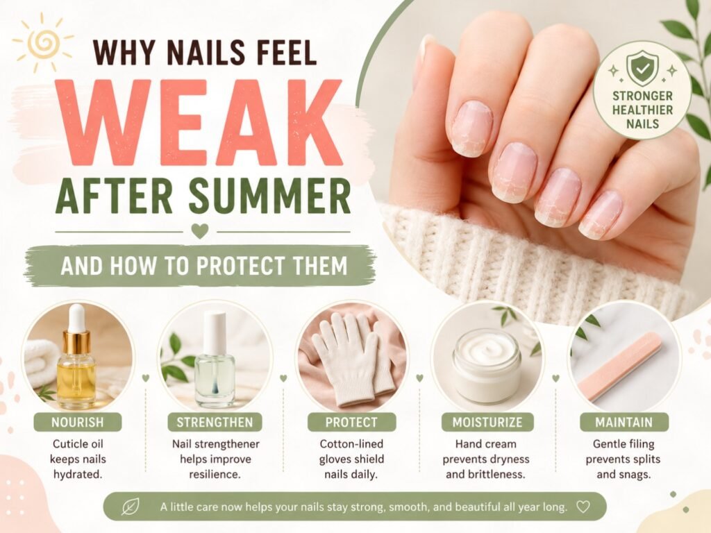 Why Nails Feel Weak After Summer