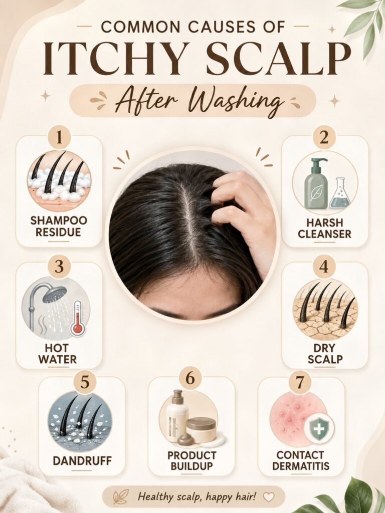 why your scalp feels itchy after washing