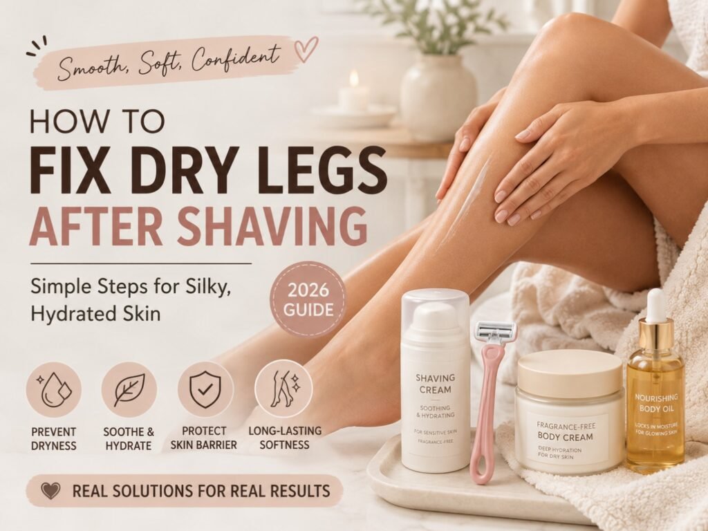 how to fix dry legs after shaving