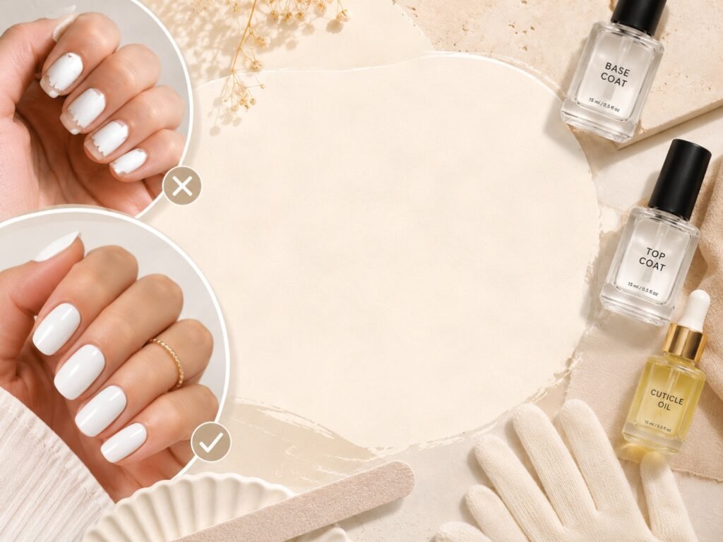 how to make white nails last longer without peeling