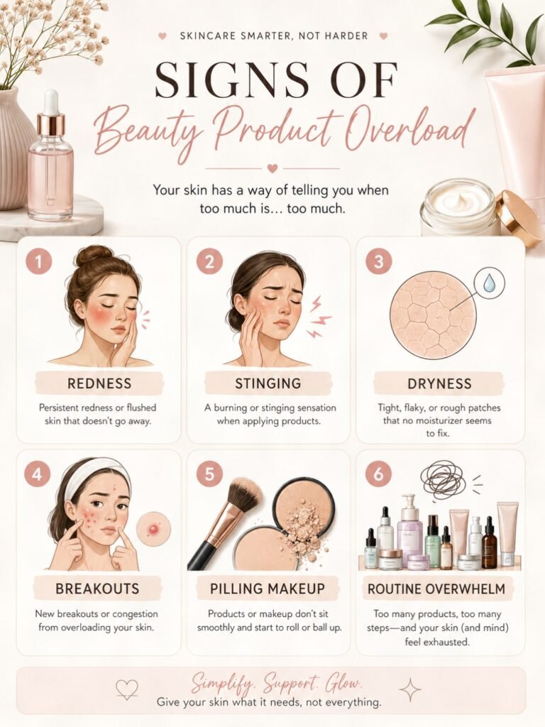 signs you are using too many beauty products