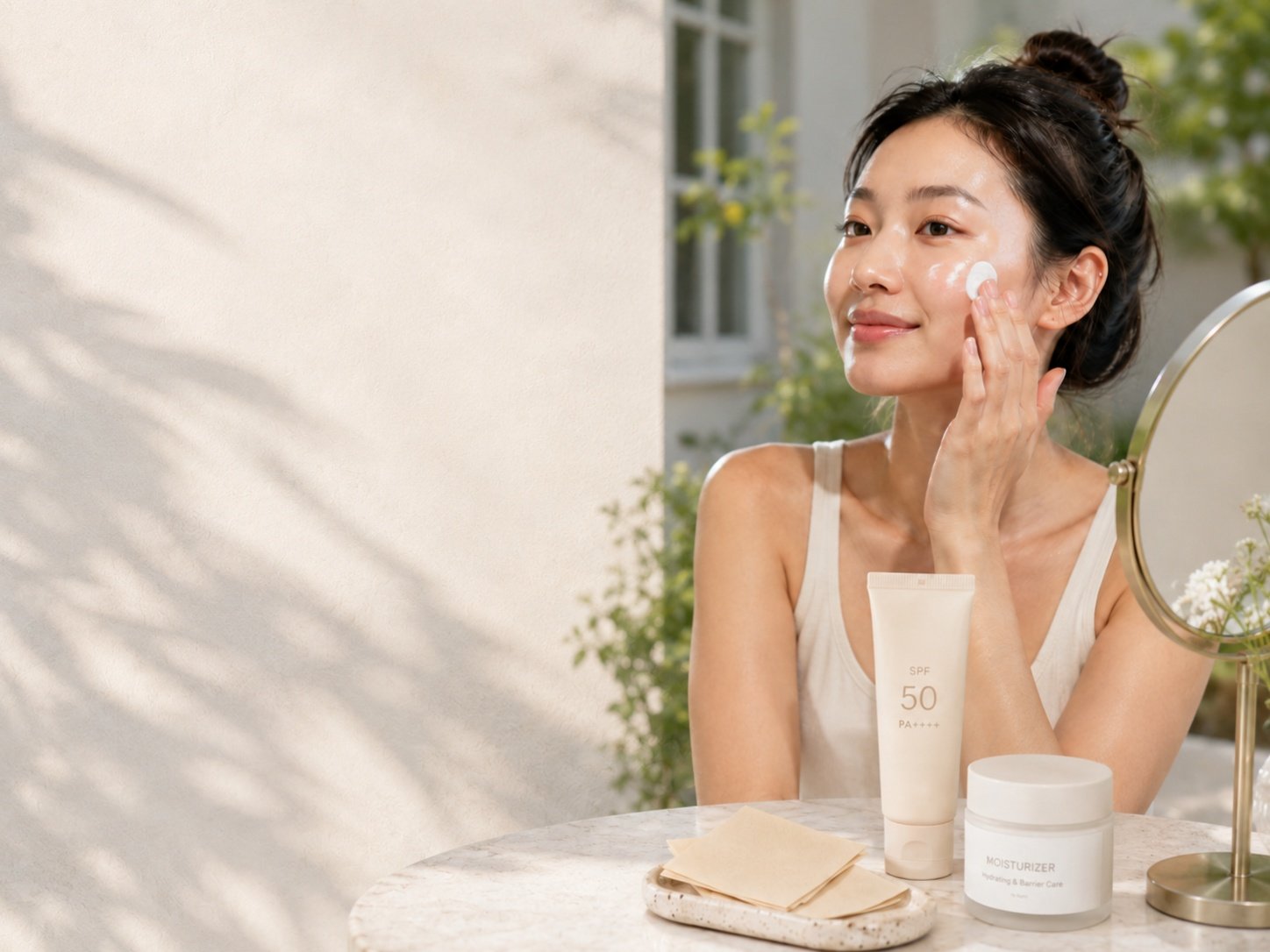 why sunscreen makes your face look greasy
