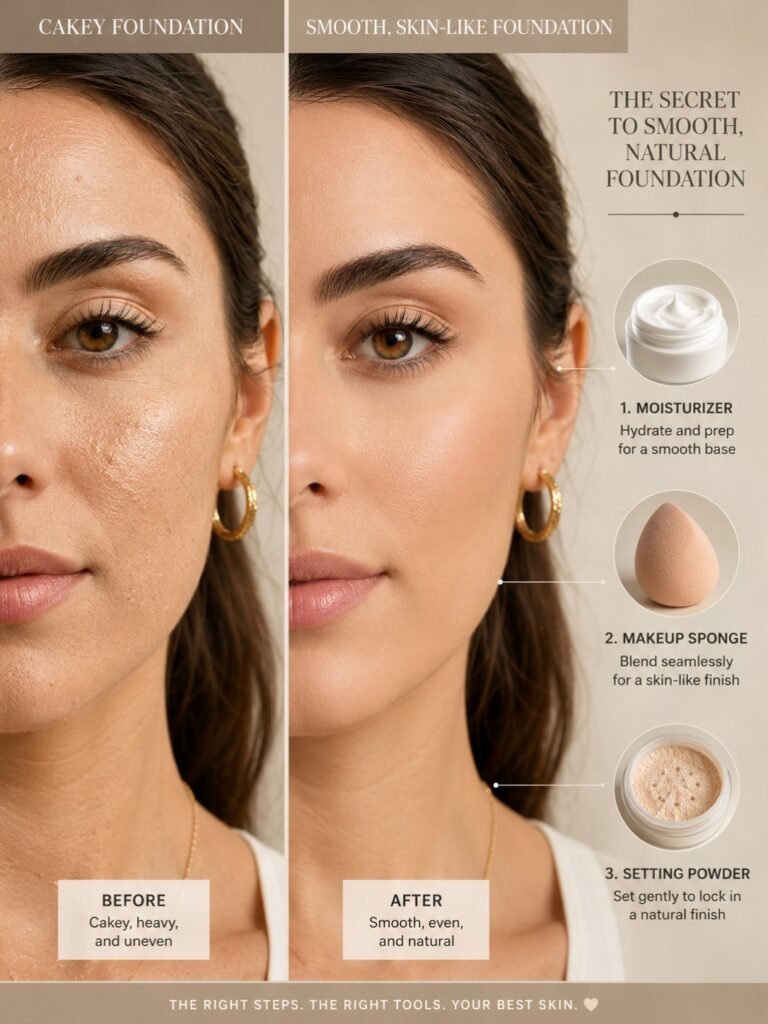 Reasons why your foundation looks cakey.