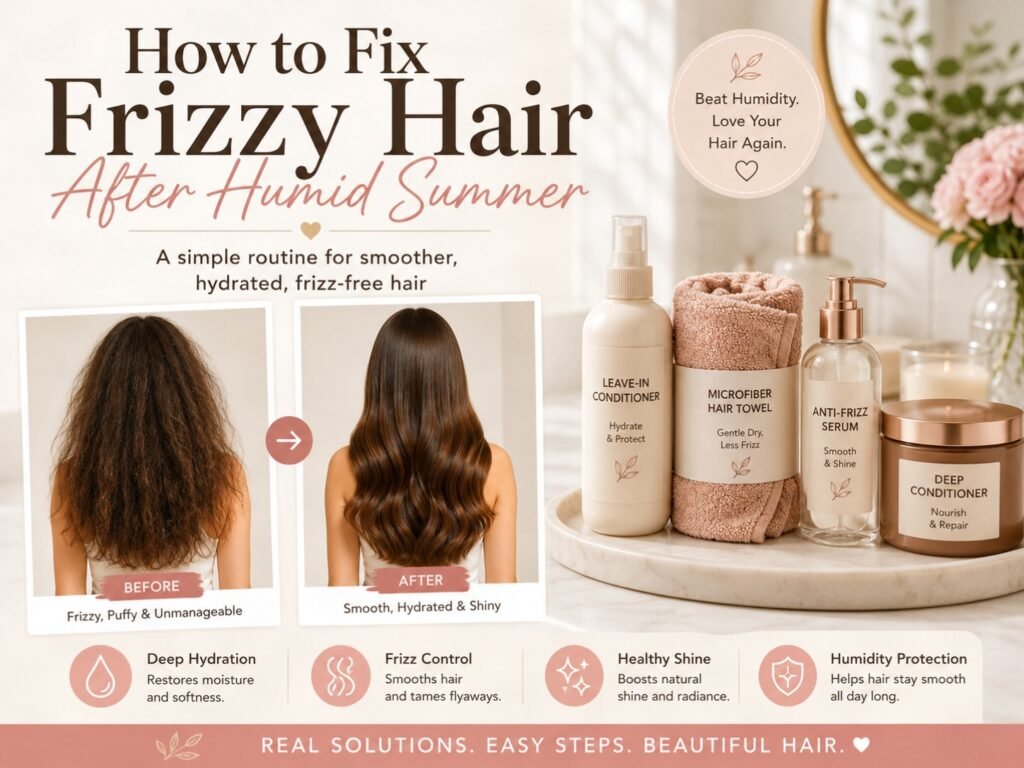 Frizzy hair after humid summer