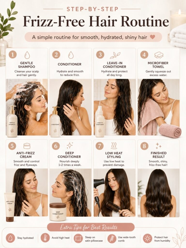 How to Fix Frizzy Hair After Humid Summer Weather