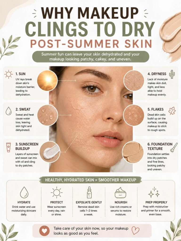 Makeup That Clings to Dry Post-Summer Skin