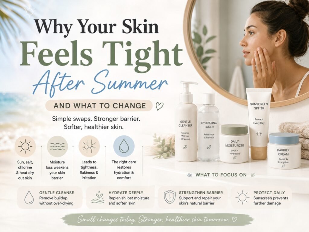8 Smart Changes to Fix Tight Summer Skin and Make It Feel Comfortable Again