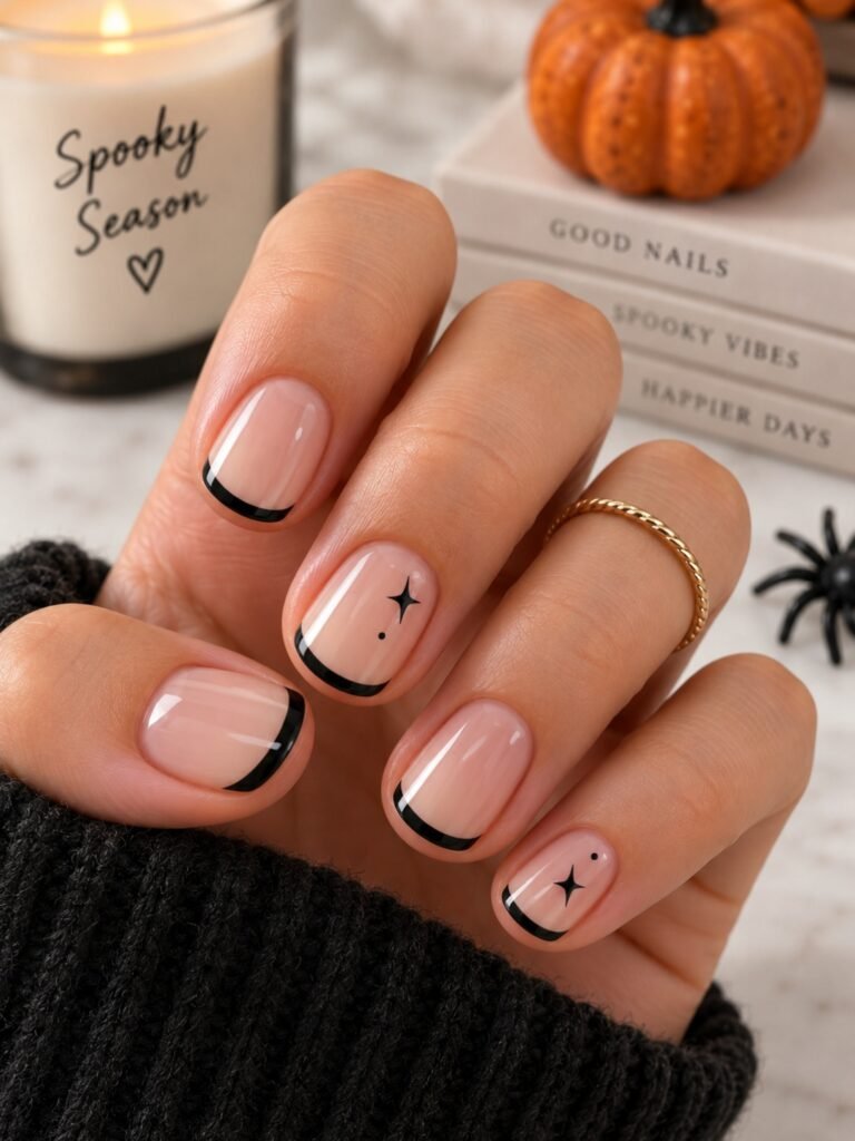 Black French Tips