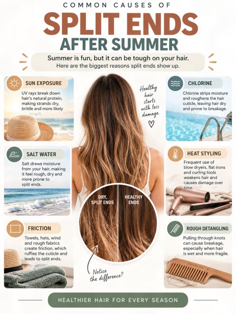 split ends after summer